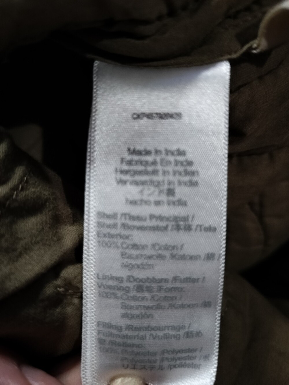 Madewell 100% Cotton Button Down Quilted Jacket in Olive Green - XXS (Small) - Picture 6 of 10